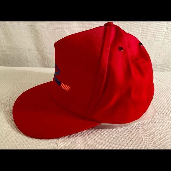 VINTAGE 80s S Series Chevrolet Snapback Hat P Cap Red Neon Embroidered Logo EUC. - Picture 3 of 9